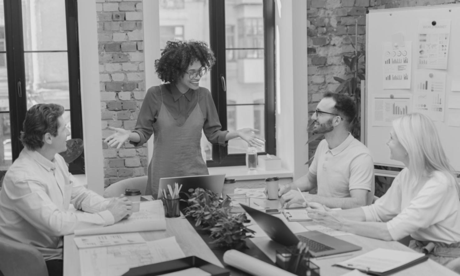 Business owner reviewing financial documents and preparing budget data